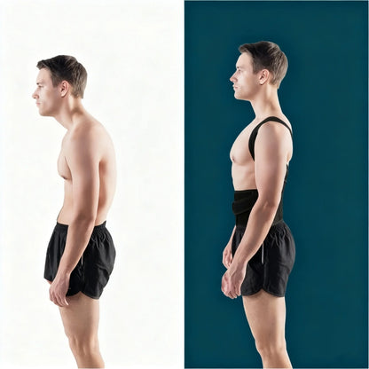 Humpback Prevention Posture Support Belt, Back & Sitting Posture Corrector, Body-Shaping Back Beautifying Belt, Unisex